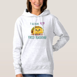 Ich liebe Taco Dienstag Hoodie