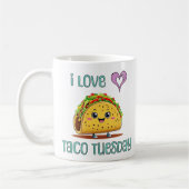 Ich liebe Taco Dienstag Kaffeetasse (Links)