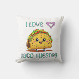 Ich liebe Taco Dienstag Kissen