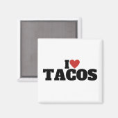 Ich liebe Tacos Magnet (Vorderseite/Rückseite)