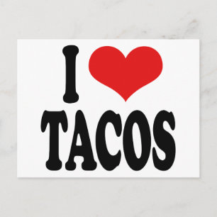 Ich liebe Tacos Postkarte