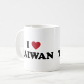 Ich liebe Taiwan Kaffeetasse (Vorderseite Links)