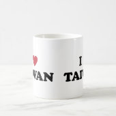 Ich liebe Taiwan Kaffeetasse (Mittel)