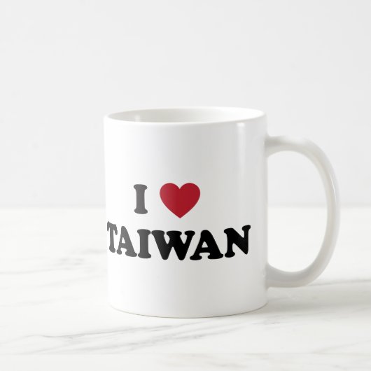 Ich liebe Taiwan Kaffeetasse (Rechts)