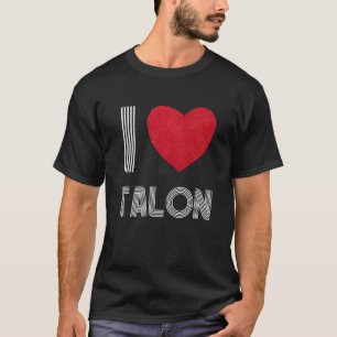 Ich liebe Talon Freund Herz Vintage Geburtstag Fam T-Shirt