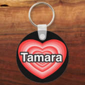 Ich Liebe Tamara. Ich Liebe dir Tamara. Herz Schlüsselanhänger (Vorderseite)