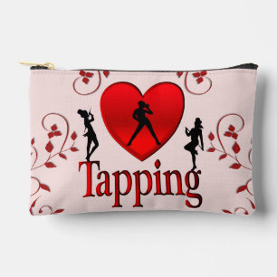 Ich liebe Tap Dance Pink Zubehörtasche