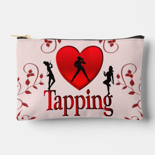Ich liebe Tap Dance Pink Zubehörtasche (Vorderseite)