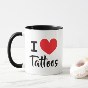 Ich liebe Tätowierungen Kaffeetasse für Tätowierun