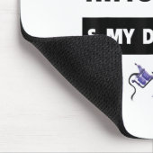 Ich Liebe Tattoos und mein Doberman Pinscher Hund  Mousepad (Ecke)