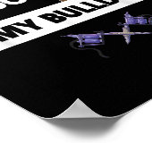 Ich Liebe Tattoos und mein englischer Bulldog Hund Poster (Ecke)