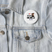 Ich Liebe Tattoos und mein GWP deutsches Drahthaar Button (Beispiel)