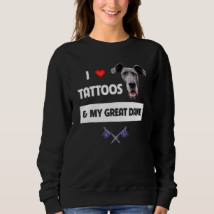 Ich Liebe Tattoos und meine große tane Tattoooot g Sweatshirt