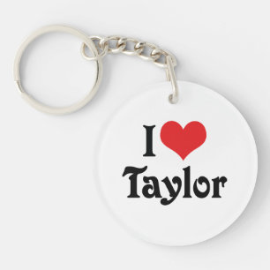 Ich liebe Taylor Schlüsselanhänger