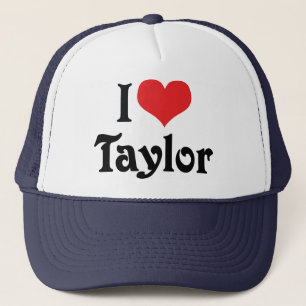 Ich liebe Taylor Truckerkappe