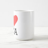 Ich liebe Tee Kaffeetasse (Mittel)