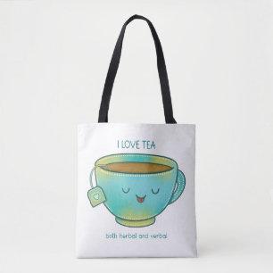 Ich liebe Tee, sowohl Kräutertee als auch verbalen Tasche