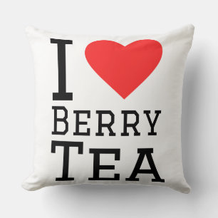 Ich liebe Teebeere Kissen