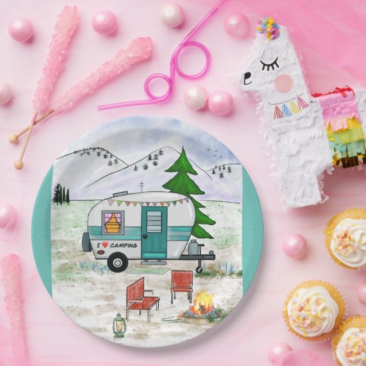 Ich Liebe, Teller auf Papier zu zelten (Party)