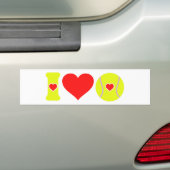 Ich liebe Tennis Autoaufkleber (Auf Auto)