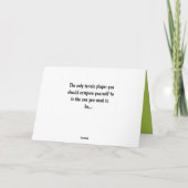 🎾 Ich 💚 Liebe Tennis Happy Birthday Card Karte (Rückseite)