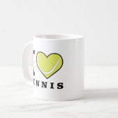 Ich liebe Tennis Kaffeetasse (Vorderseite Links)
