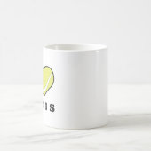 Ich liebe Tennis Kaffeetasse (Mittel)