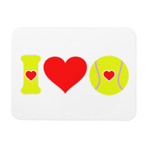 Ich liebe Tennis Magnet