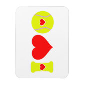 Ich liebe Tennis Magnet (Vertikal)