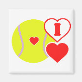Ich liebe Tennis Magnet (Vorne)