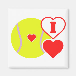 Ich liebe Tennis Magnet