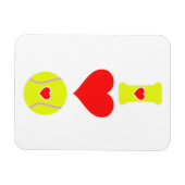 Ich liebe Tennis Magnet (Horizontal)