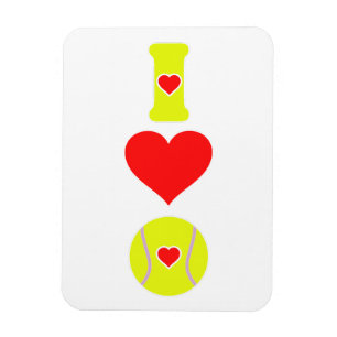 Ich liebe Tennis Magnet