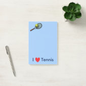 "Ich Liebe-Tennis" Posten-it® merke 4 x 6 Post-it Klebezettel (Büro)