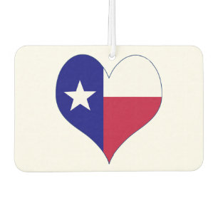 Ich Liebe Texas Flag Herz Autolufterfrischer