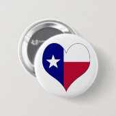 Ich Liebe Texas Flag Herz Button (Vorne & Hinten)