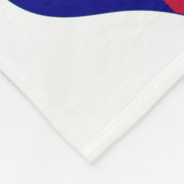 Ich Liebe Texas Flag Herz Fleecedecke (Ecke)