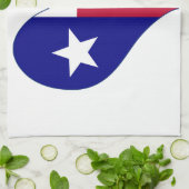 Ich Liebe Texas Flag Herz Geschirrtuch (Gefaltet)