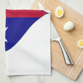 Ich Liebe Texas Flag Herz Geschirrtuch (Viertel Falte)