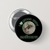 Ich Liebe Thai Green Curry ... Thailand Street Foo Button (Vorne & Hinten)