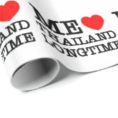 ICH LIEBE THAILAND LANGFRISTIG GESCHENKPAPIER (Rolleneckpunkt)