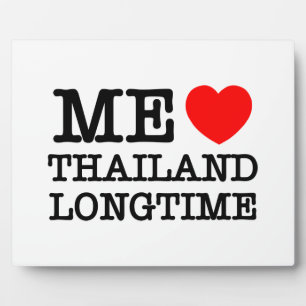 ICH LIEBE THAILAND SEIT LANGEM FOTOPLATTE