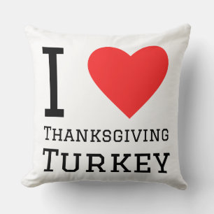 ich liebe thanksgiving Truthahn Kissen