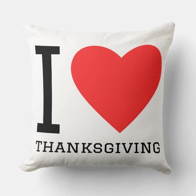 Ich liebe Thanksgivings  Kissen (Vorderseite)