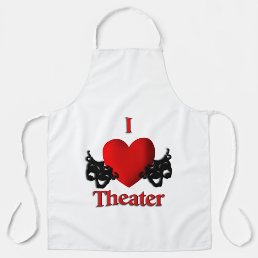 Ich liebe Theater Schürze (Vorderseite)