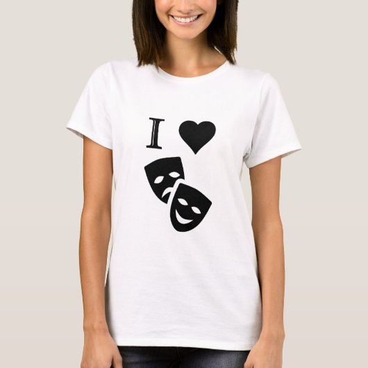 Ich liebe Theater T-Shirt (Vorderseite)