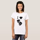 Ich liebe Theater T-Shirt (Vorne ganz)