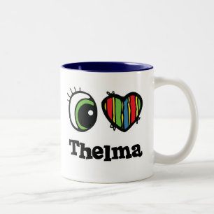 Ich liebe Thelma Zweifarbige Tasse