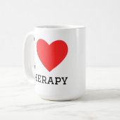 Ich liebe Therapie  Kaffeetasse (Vorderseite Links)