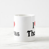 Ich liebe Thomas Kaffeetasse (Mittel)